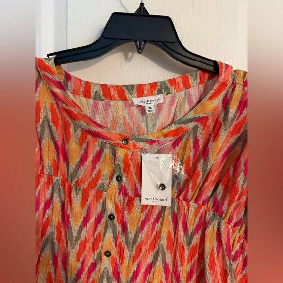 Westbound Colorful Patterned Women's Top - Picture 5 of 5